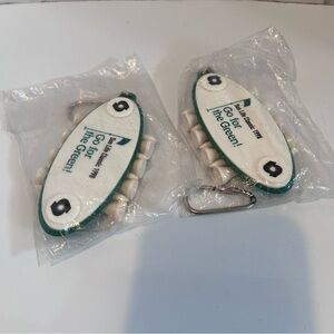 Lot of 2 SUN LIFE CLASSIC 1998 Go for the Green! Key chain